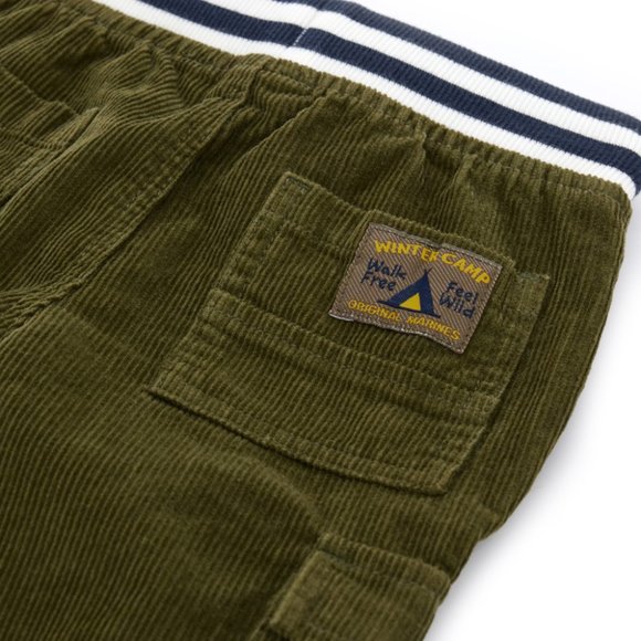 New-Original Marines-US Seller-VELVET TODDLER SWEATPANTS WITH PATCH POCKETS - Picture 3 of 4